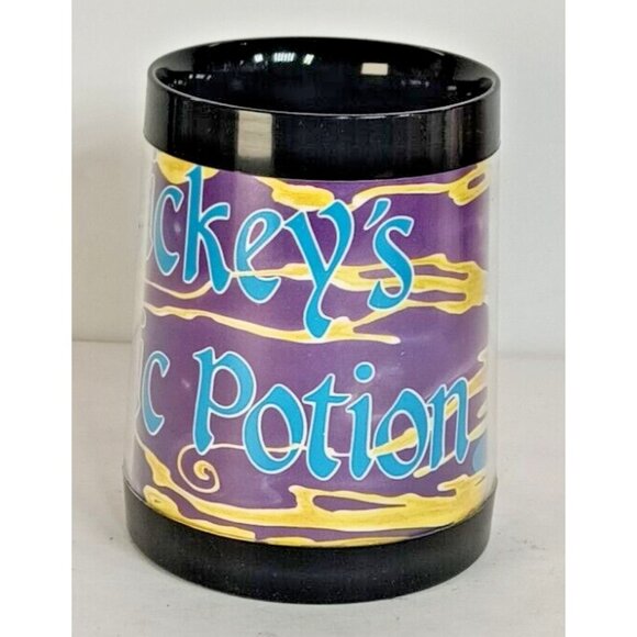 Vintage 1980's RARE Disney Mickey's Magic Potion Black Plastic Handle Mug - Picture 2 of 9